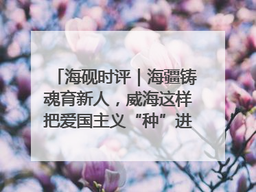 海砚时评｜海疆铸魂育新人，威海这样把爱国主义“种”进年轻人心里
